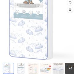 Dream on Me 2-in-1 Breathable 3" Coil Mini/Portable Crib Innerspring Mattress, Infant and Toddler
