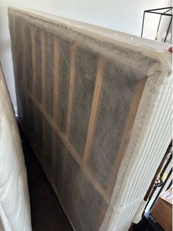 Full size box spring and mattress