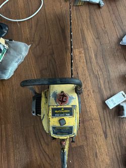 Vintage McCulloch Pro Mac gasoline chainsaw