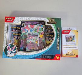 Pokémon 30th Anniversary Celebration Sylveon ex Box and Knockout