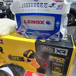 Dewalt Chain Saw,Icon Wrenches, Quinn 72 Pices,kobalt Suckets,lenox 13 PC Set