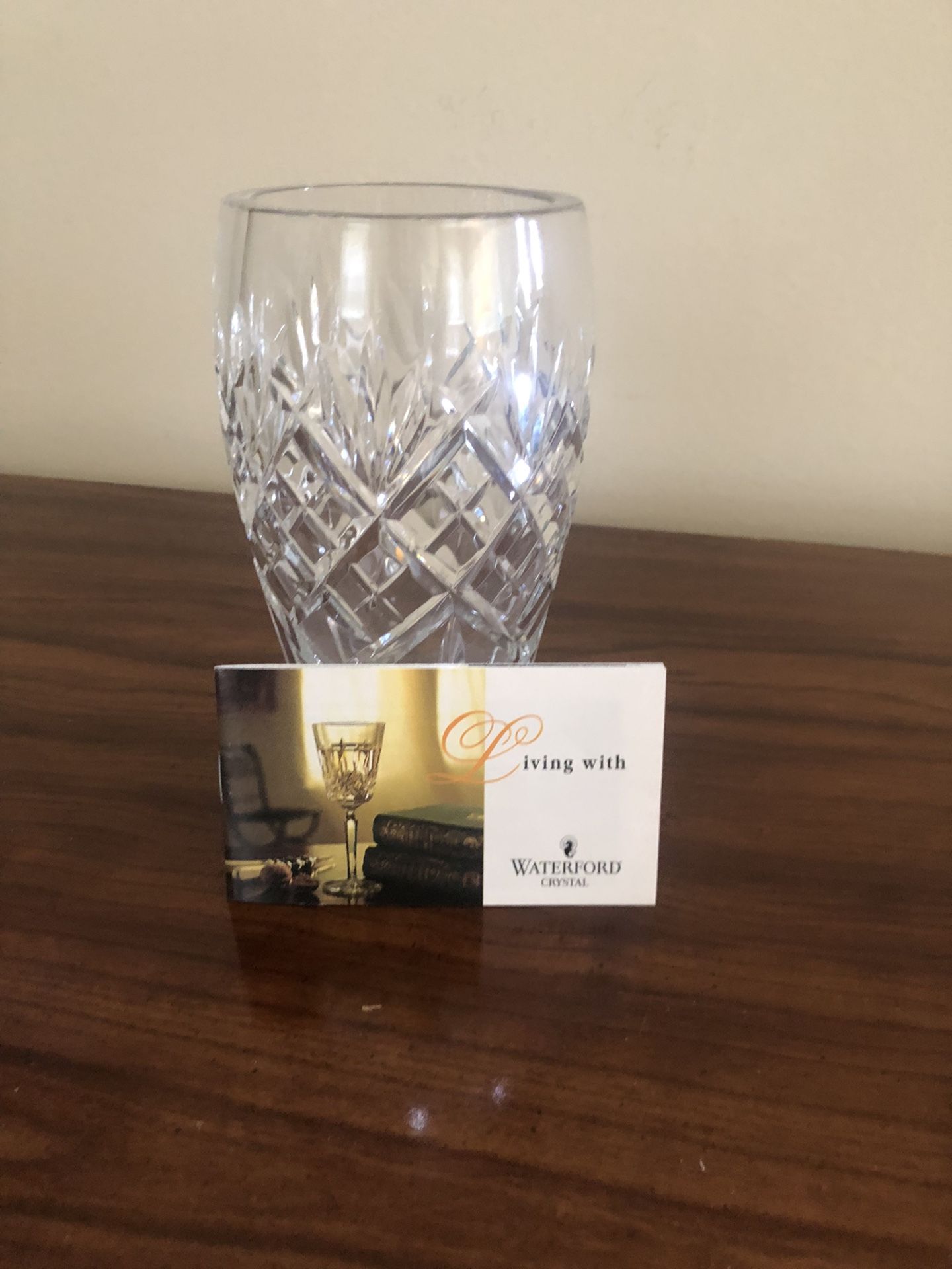 Waterford 9” Crystal Vase