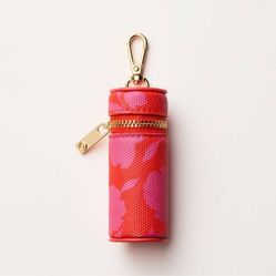 Canvas Classic Rose Lipstick Bag Charm Keychain from kate spade new york x Targe