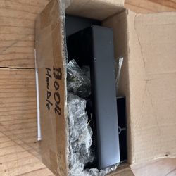 Matte blackDoor handle. New