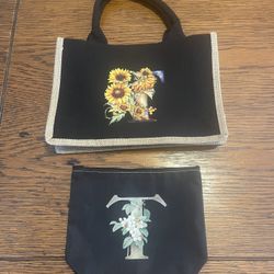 Set Of Bags Tote/cosmetic Unbranded 
