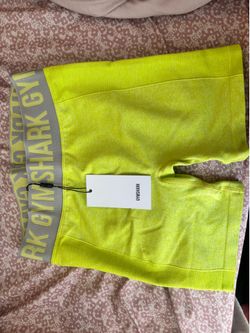 Gymshark neon yellow biker shorts