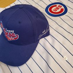 New Chicago Cubs Kids Jersey & Hat