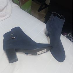 Cole Haan Blue Suade Boots 