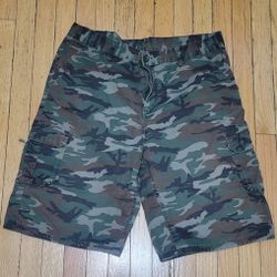 True Rock Camo Cargo Shorts Size 38