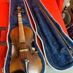 Made in Czechoslovakia 1/2 Size Strad Copy Violin Vintage Antique