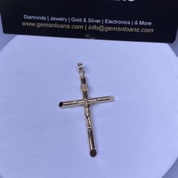 10k Crucifix Pendant 