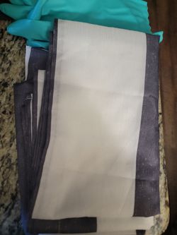 MainStays Gray and White Stripe Shower Curtain