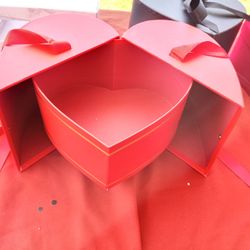Cajas De Corazon Para Flores 