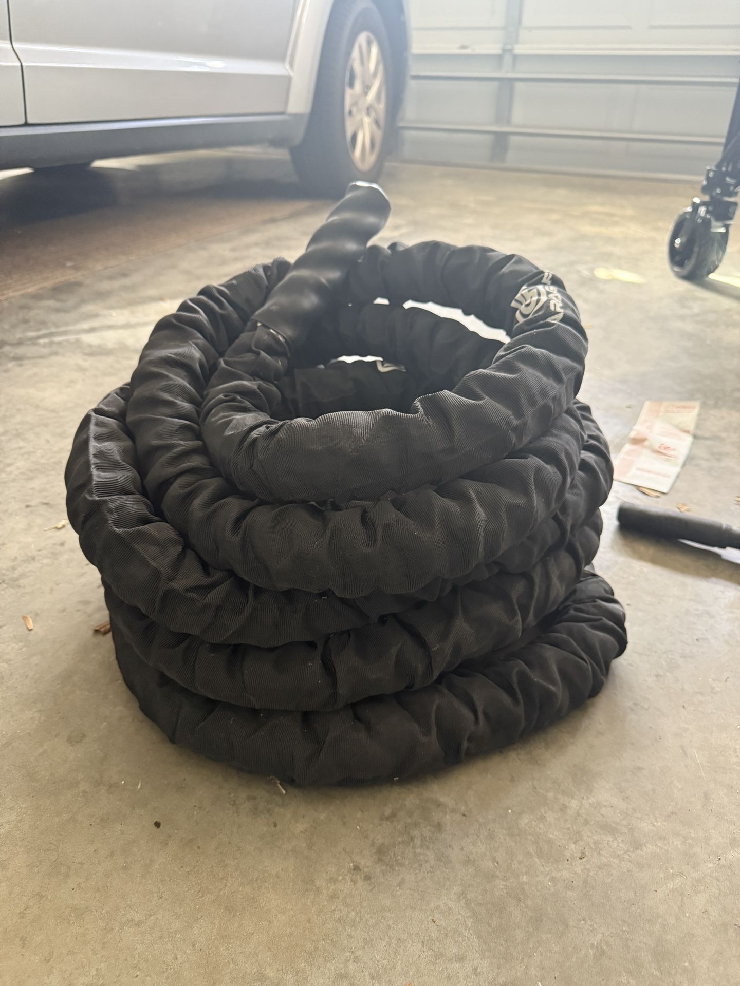 30 Ft Garage Fit Battle Ropes With Wall Anchor