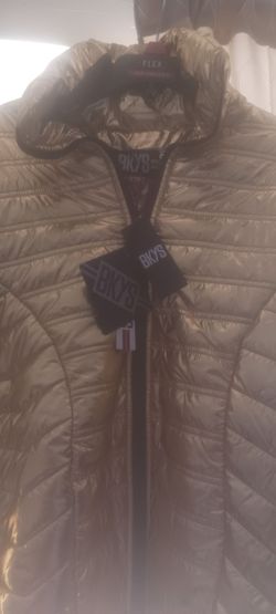 Gold bubble jacket for  female