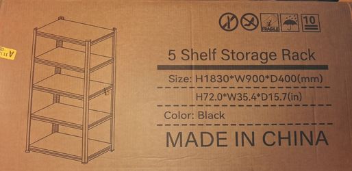 5 shelf storage unit NEW unopened box
