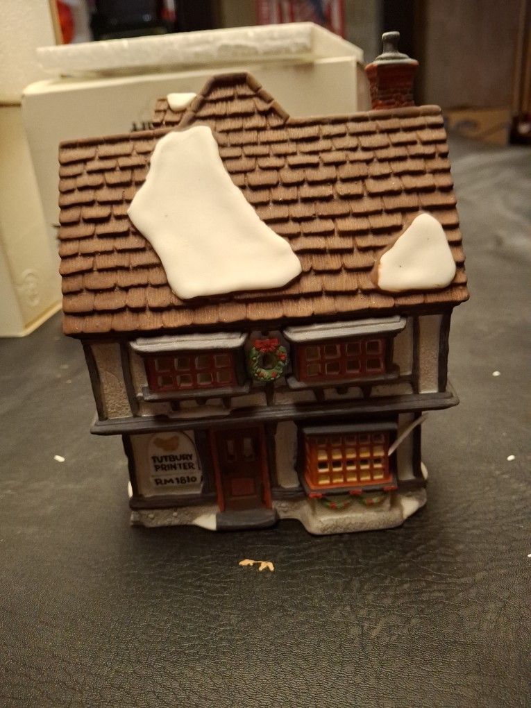 Heritage Ville Dickens Village Tutbury Printer