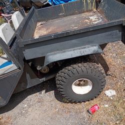 Gas powered golf cart with lyft bed