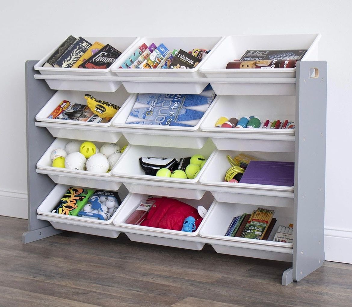 Toy organizer Shelves (12 Storage Bins) -space Saver