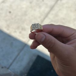 14k Gold Nugget Ring 