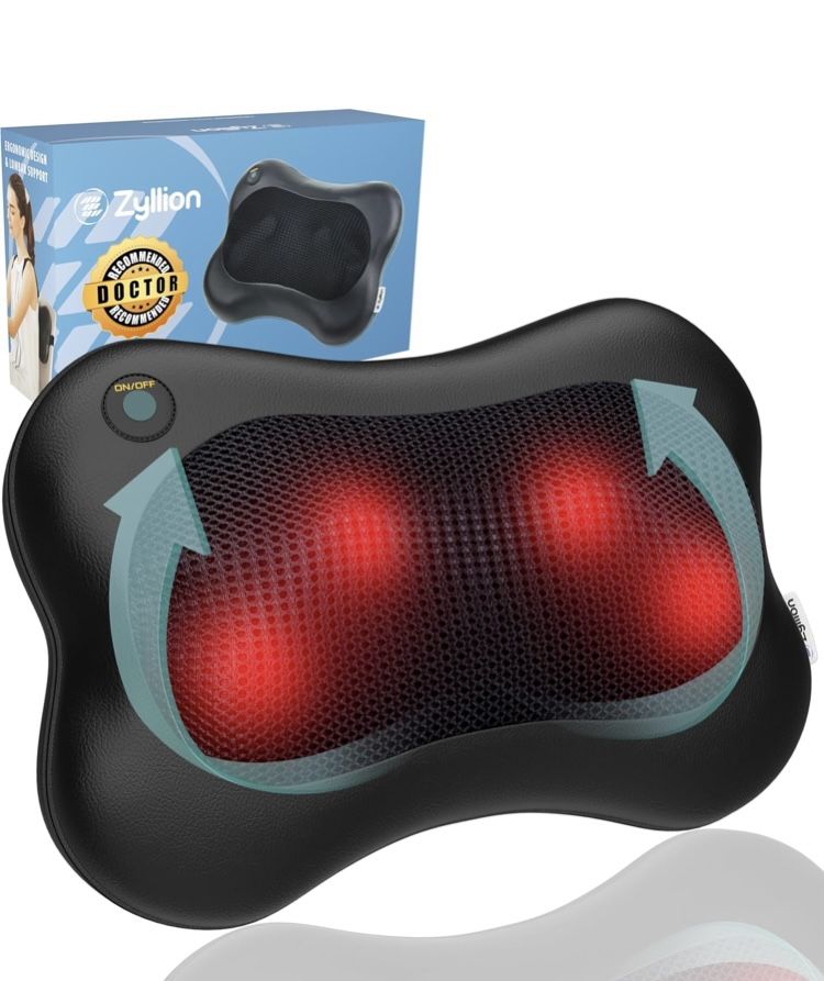 Zyllion Shiatsu Back and Neck Massager with Heat - Main Image