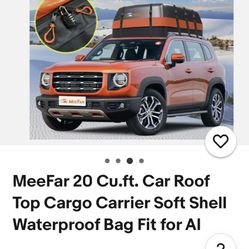 ORANGE AND BLACK MENZOKE SOFT ROOFTOP CAR CARRIER