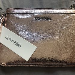 Wristlet Calvin Klein Rosa Metálico