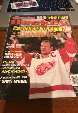 The Sporting News 1997-98 Hockey Preview Detroit Red Wings Steve Yzerman