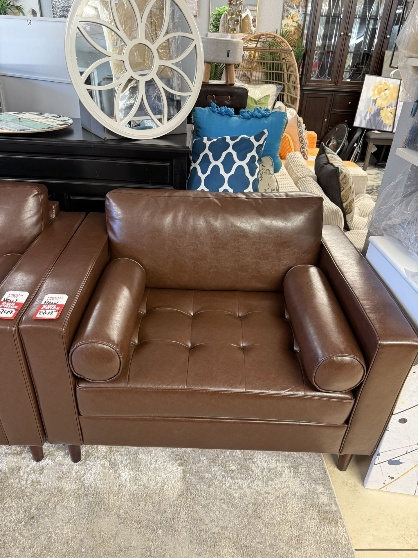 Brand New Brown Oversized Accent Chair