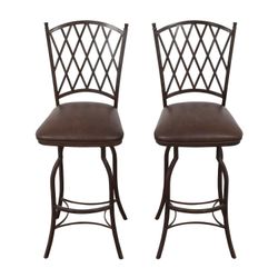 Pair Of Minson Swivel Bar Stools $75