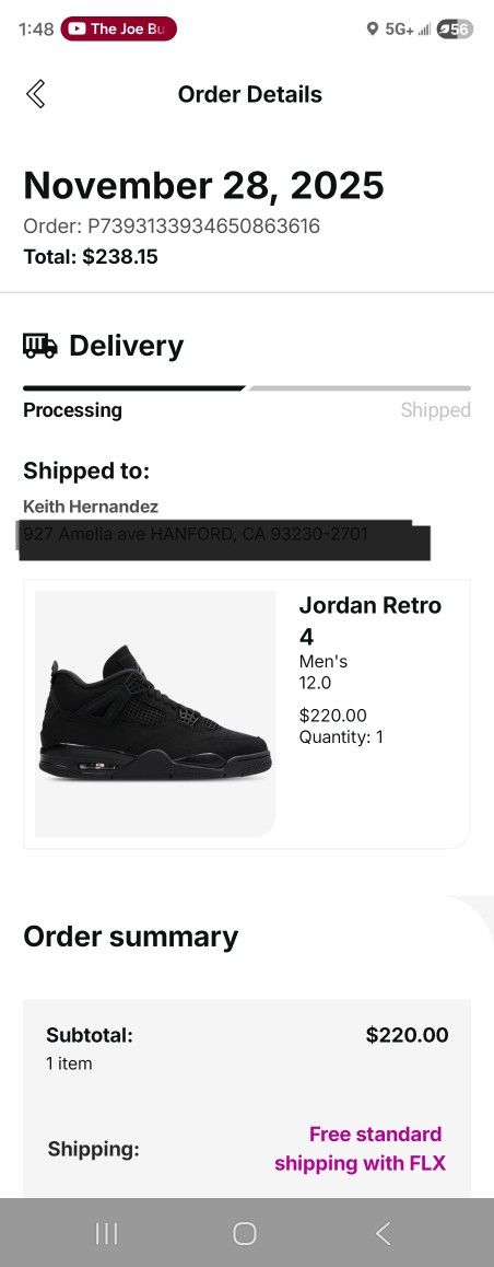 Jordan Retro 4 Blackcats 2025