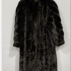Elegant Brown Faux Fur