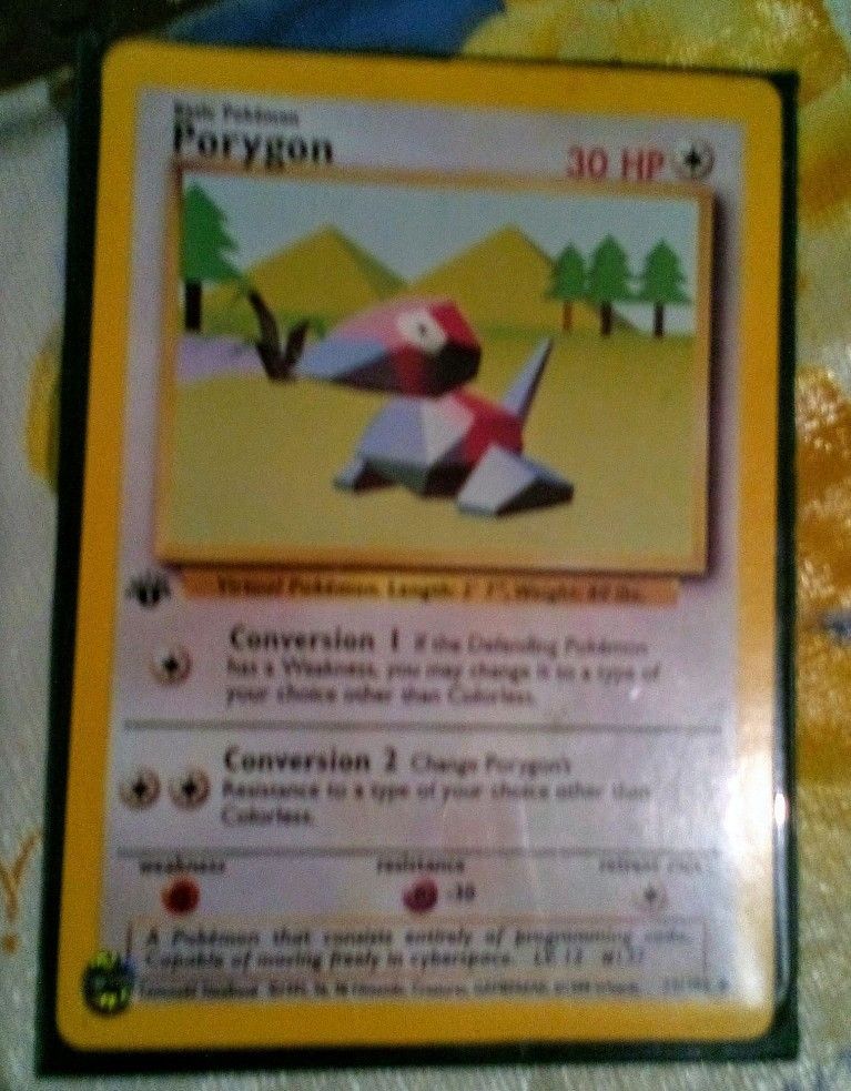 Pokemon Porygon  1st Edition (Rare)