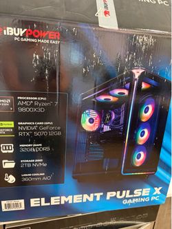 Gaming PC — iBUYPOWER (Open Box) / Ryzen 7 9800X3D / RTX 5070 / 32GB DDR5 / 2TB NVMe SSD / Liquid Cooling
