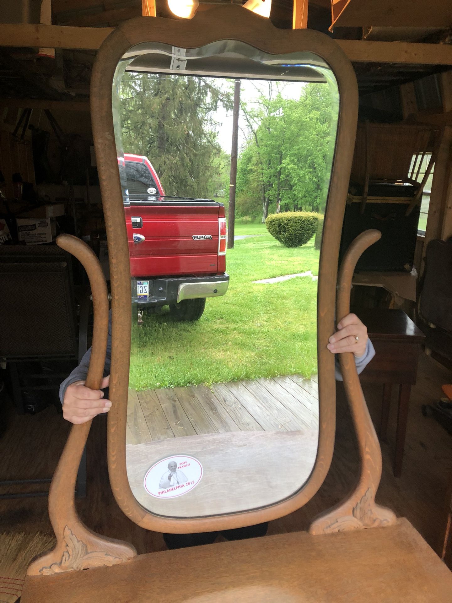 Vintage Dresser With Mirror