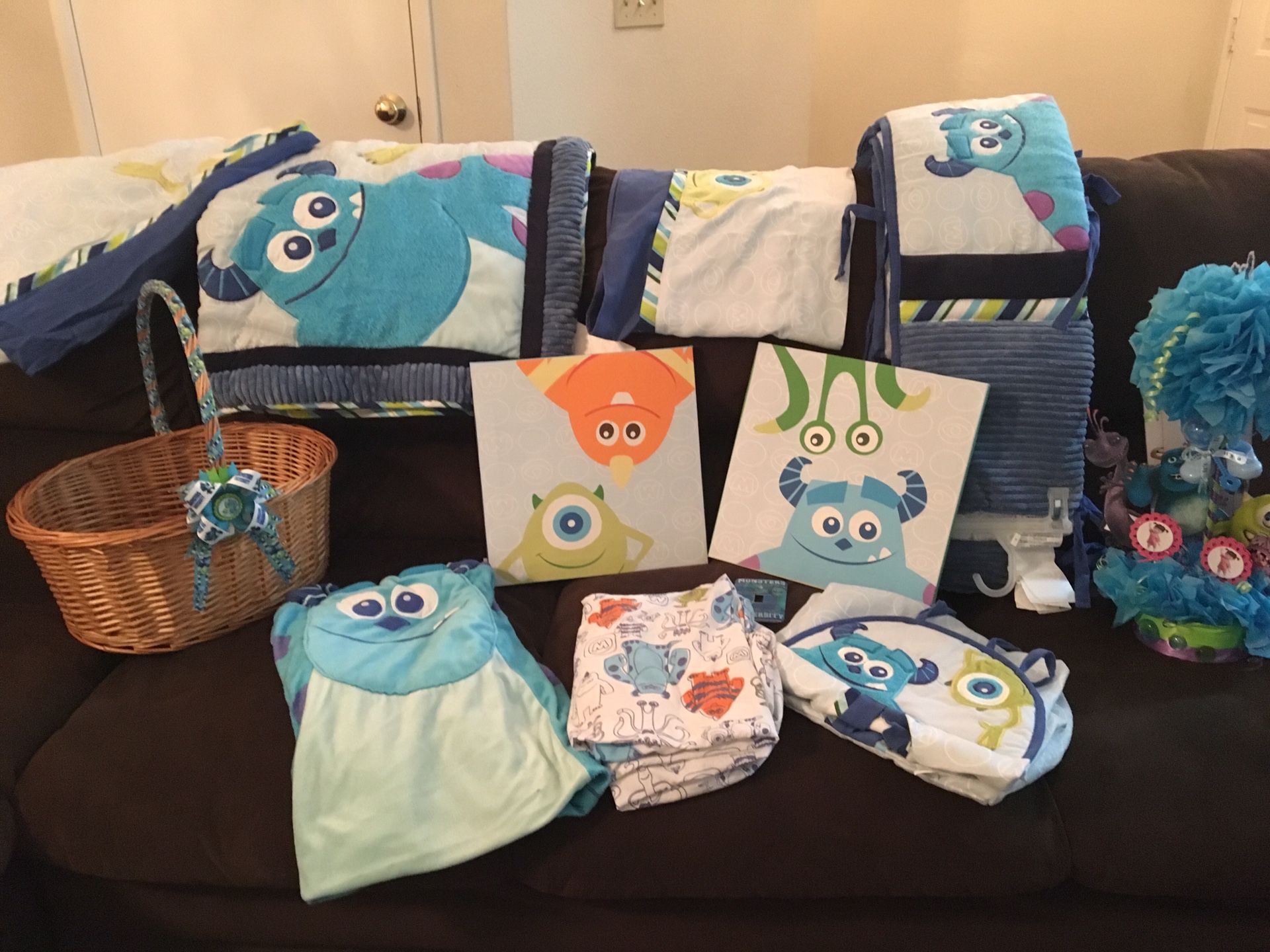 Monsters Inc. Nursery room set/crib set