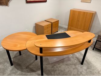 Modern Wood Desk Set