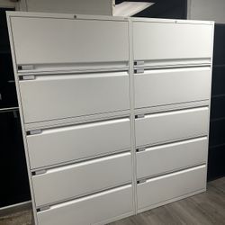 OFFICE/HOME FILE CABINET 5 DRAWERS LATERAL METAL FILE 