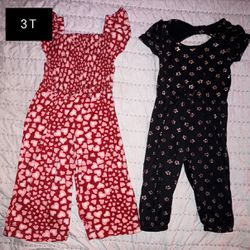 Toddler Girl 3T Rompers