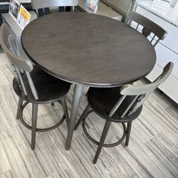 Holiday blowout sale. Sorrento five piece dining set with swivel chairs $549. Easy finance option. Same day delivery.