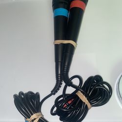 2 Singstar microphones for ps2 or ps3
