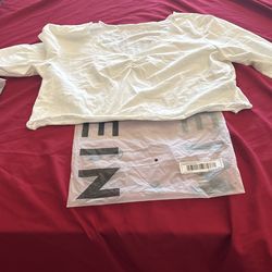 SHEIN Size L  White  Crop Top