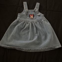 Disney Minnie Denim Overall Dress