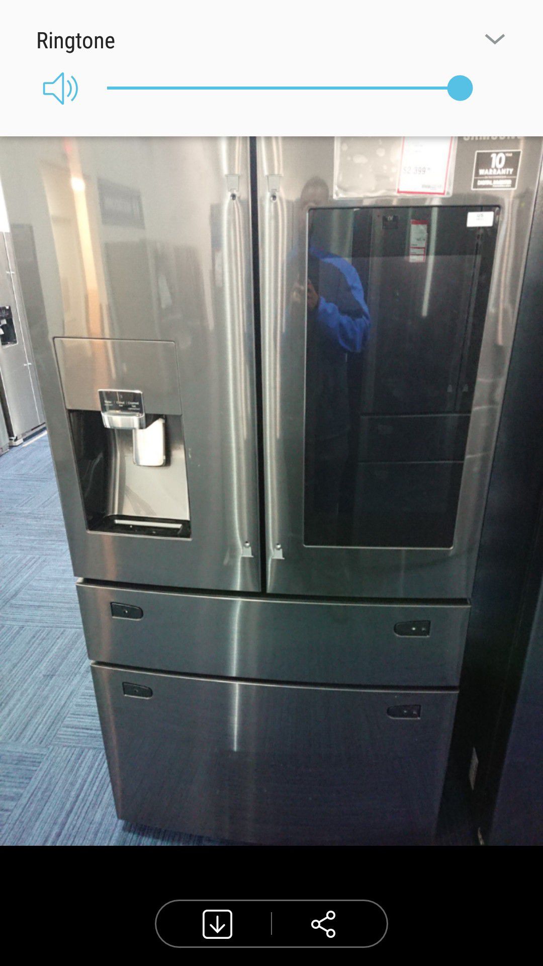 Brand new Samsung 28 cubic foot family Hub refrigerator