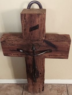 New Wooden Crosses
*Delivery Available*

Wood Cross 
Approx. 
2ft 1" x 2ft. 1" Wood Cross   $129.95 

Smaller Cross  
Approx. 
1ft. 7"  x 1ft.3"      