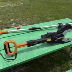 WORX Jaw saw with Extension Pole $60