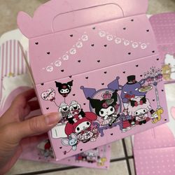 12Pcs Kitty Kuromi and My Melody Keroppi Pompompurin Badtz Party Favor Gift Boxe
