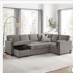Coddle Luke Sleeper Sectional with Reversible Chaise and Storage