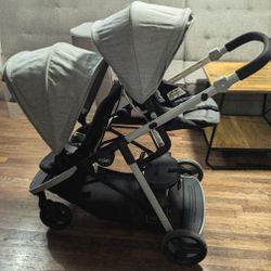 Double Stroller And Carseat With Base
