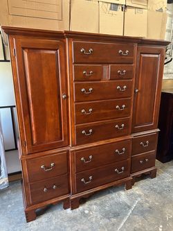 12 Drawer 6 Shelf Gentlemen’s Wardrobe Chest Dresser